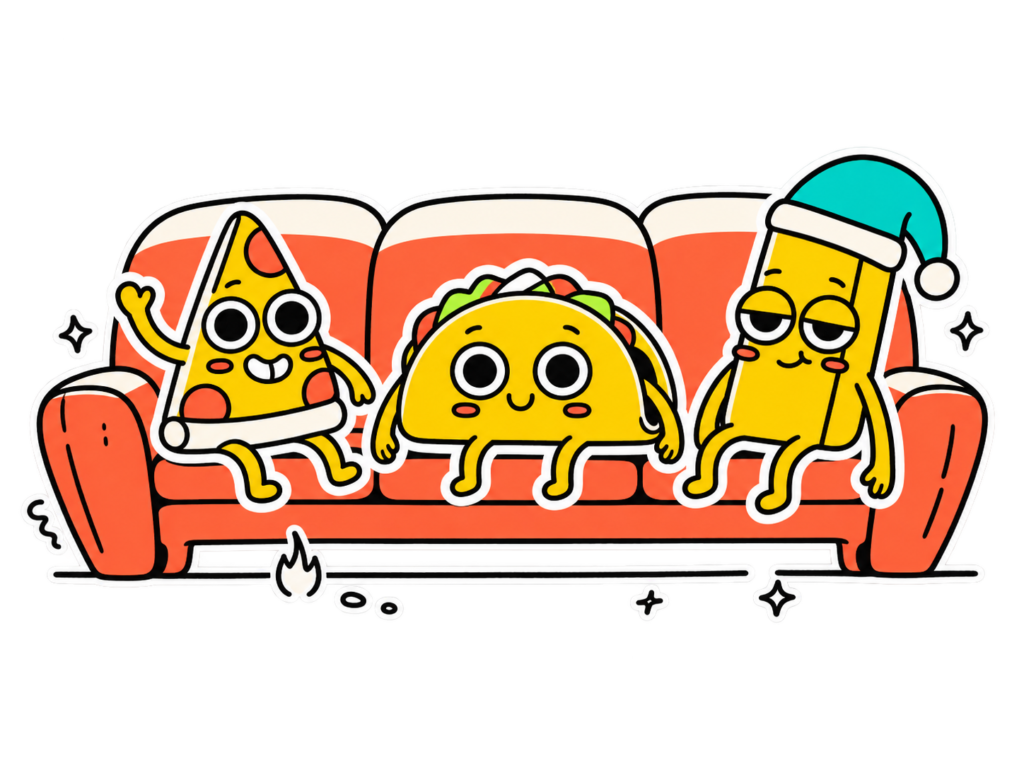 Foodoobie couch characters