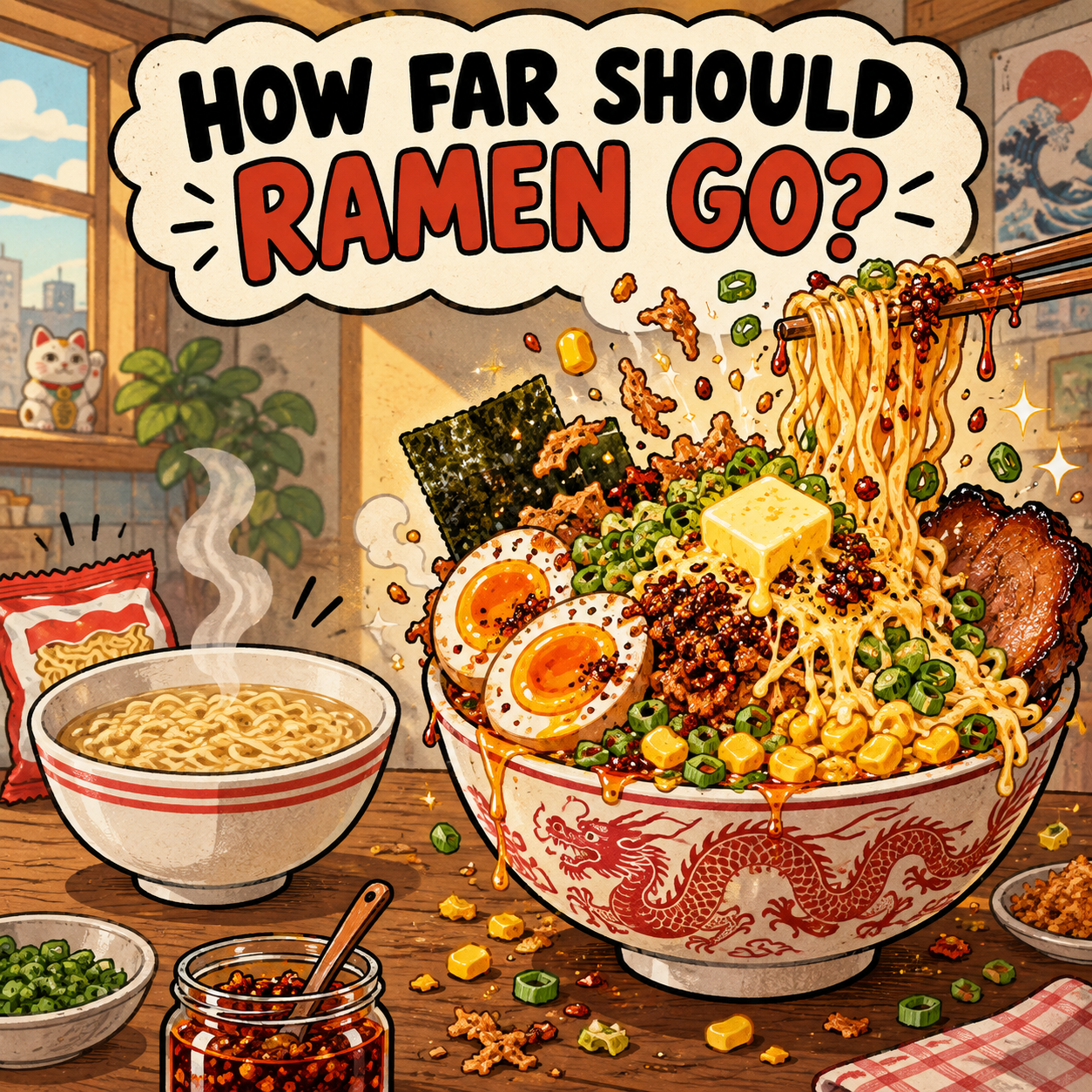 HOW FAR SHOULD RAMEN GO?