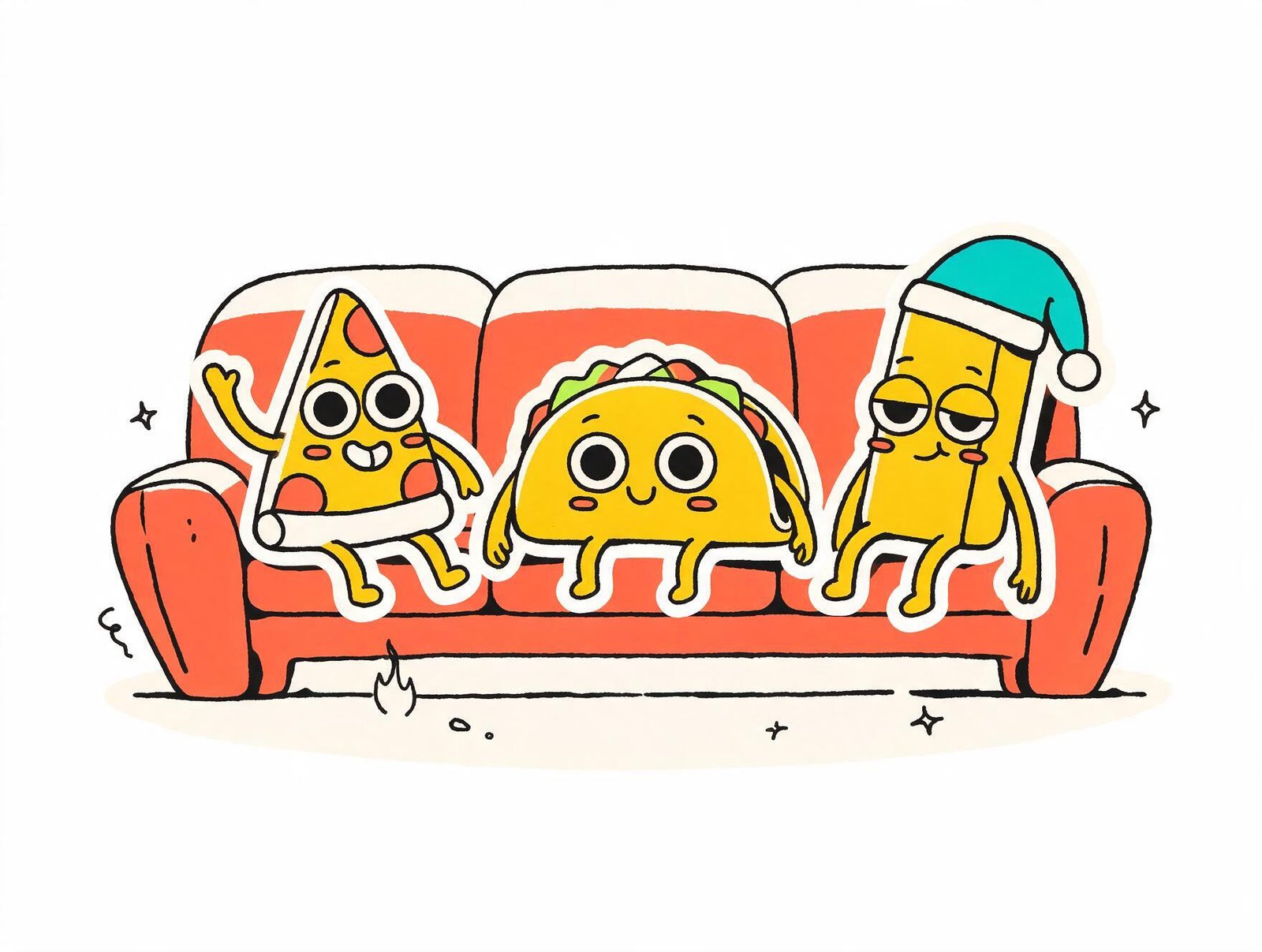 Foodoobie couch characters