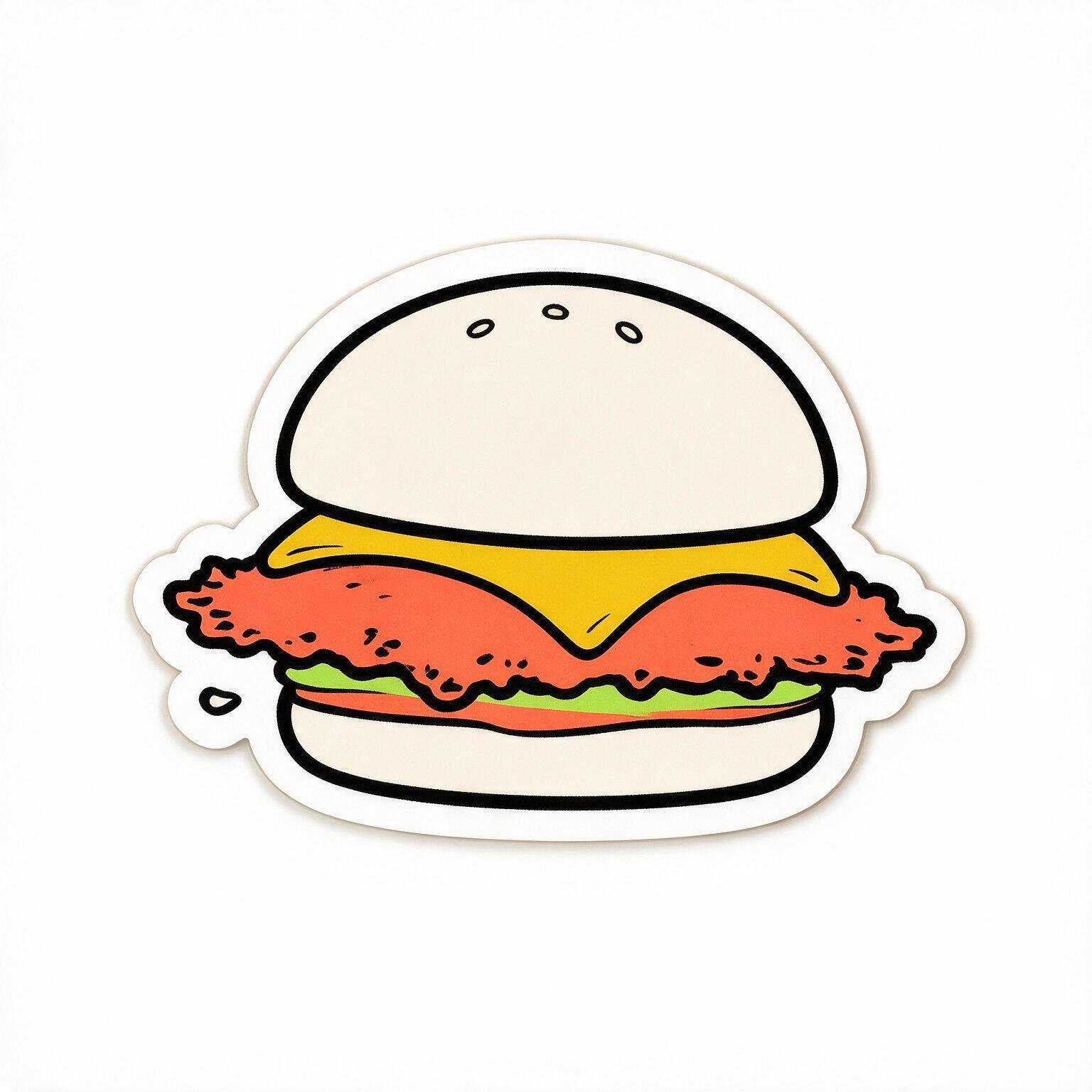 Smash burger trend sticker